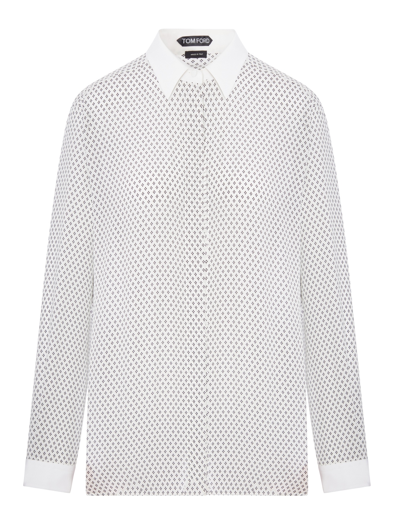[Tom Ford] Shirts Long Sleeve FW26 CA3355FAP263WNL OFF WHITE BLACK