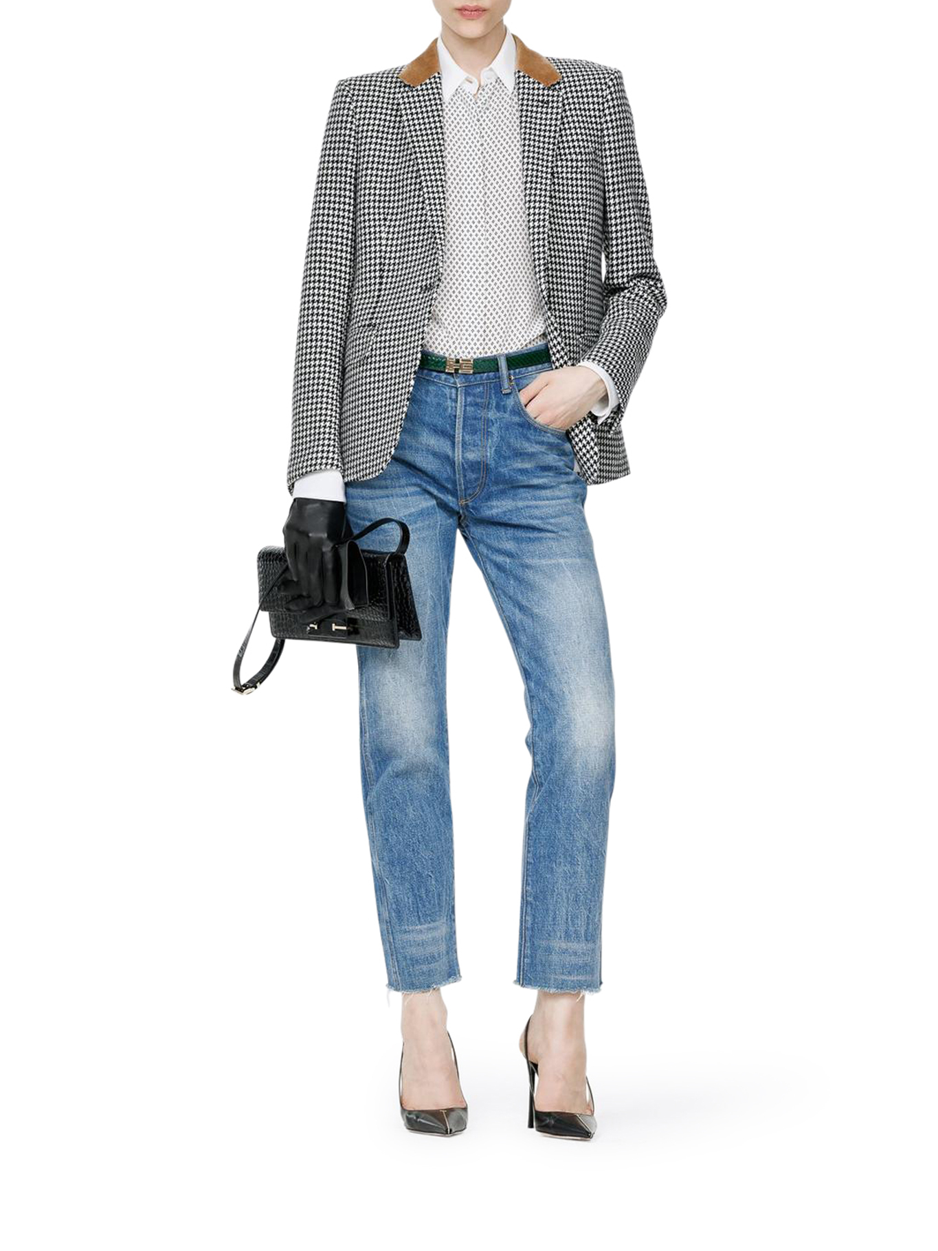 [Tom Ford] Shirts Long Sleeve FW26 CA3355FAP263WNL OFF WHITE BLACK