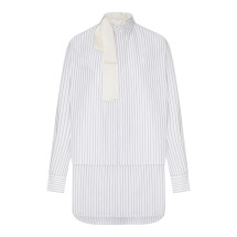 [Sacai] Long sleeve dress FW26 2608615817 OFF WHITE STRIPE