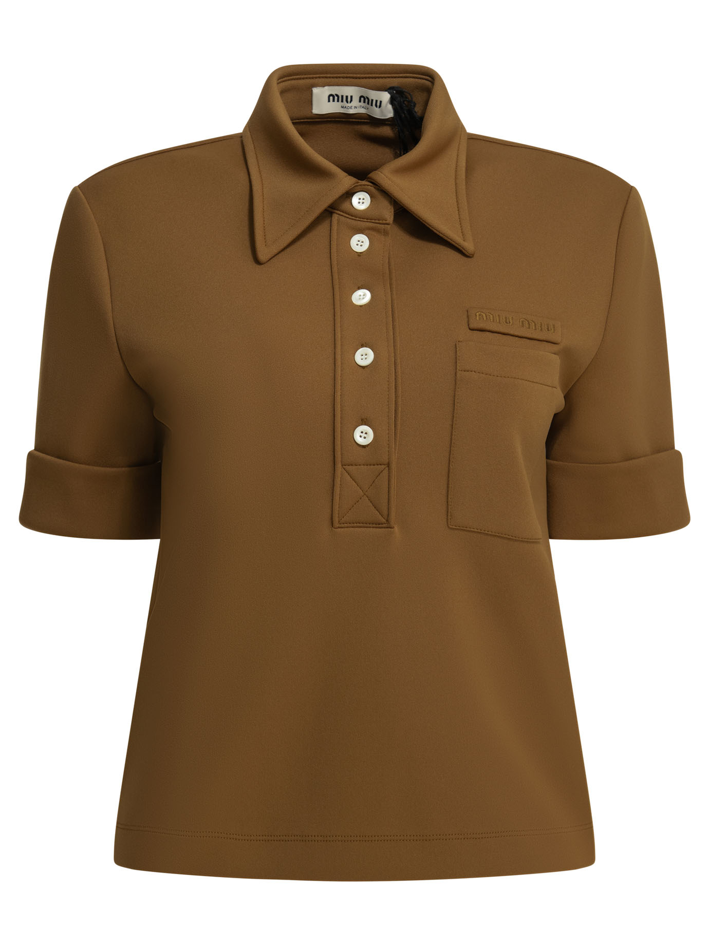 [Miu Miu] T-shirts Short Sleeve SS26 MT220414OAF0401 S OOO