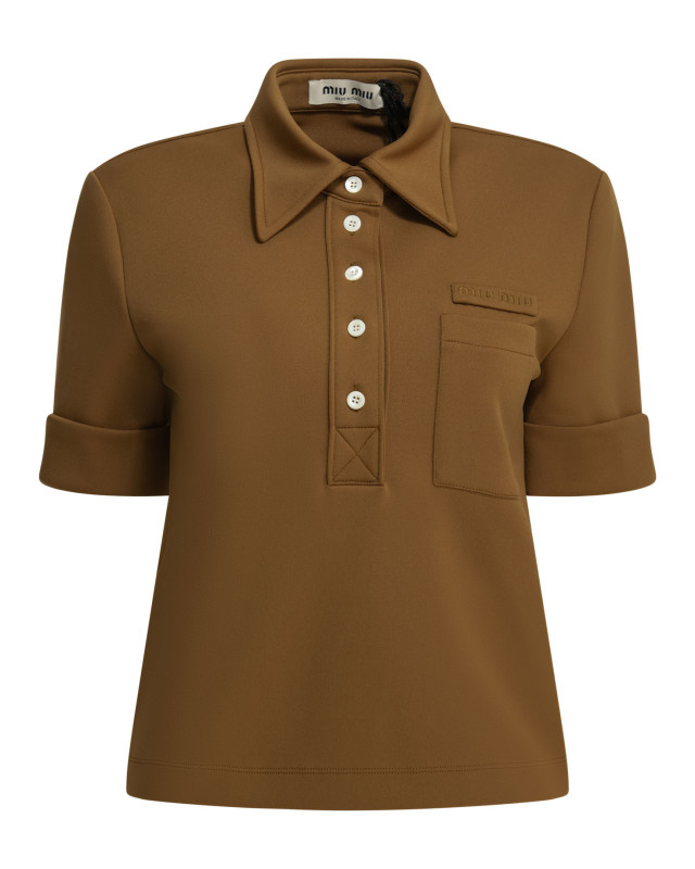 [Miu Miu] T-shirts Short Sleeve SS26 MT220414OAF0401 S OOO