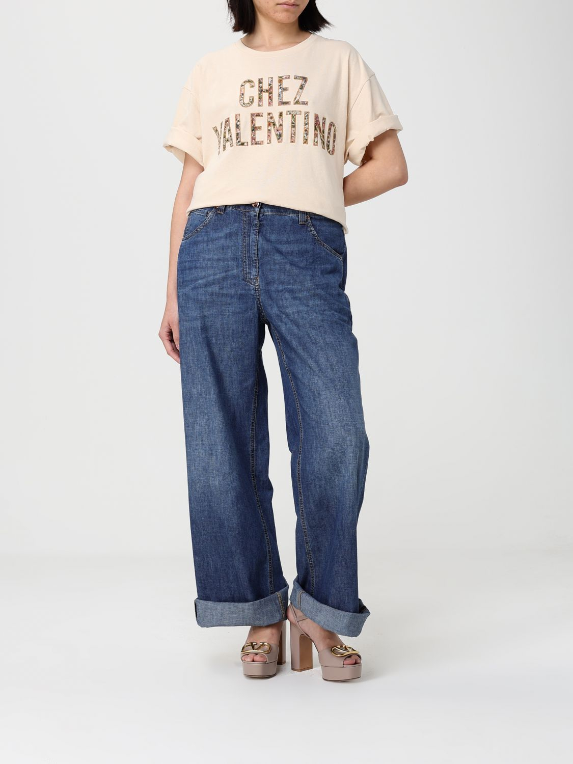[Valentino] T-shirts Short Sleeve SS26 8B3MG26AA5J ET5