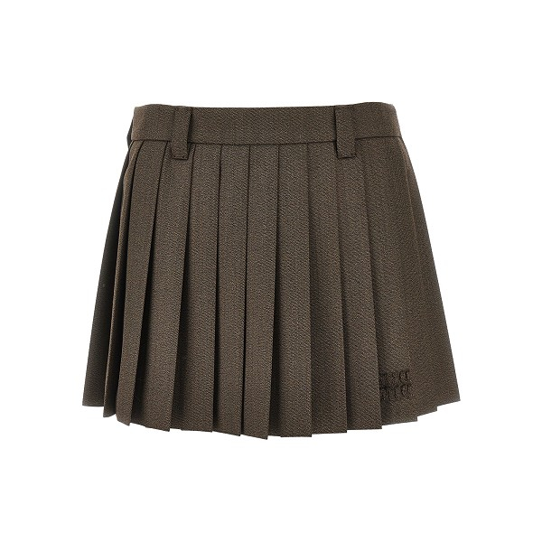 [Miu Miu] Mini skirt SS26 MG2348SOOO180RF0324-F0324