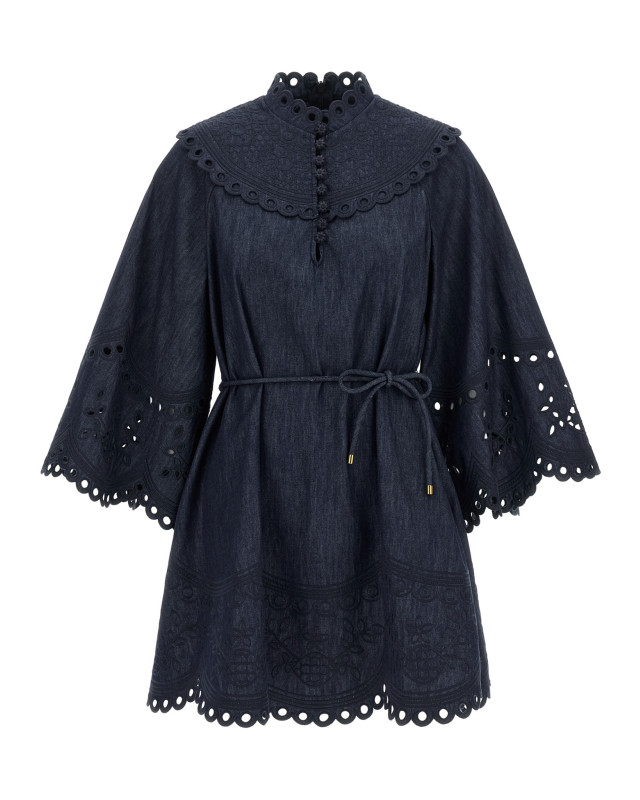 [Zimmermann] Long sleeve dress FW26 9161DSS263INK