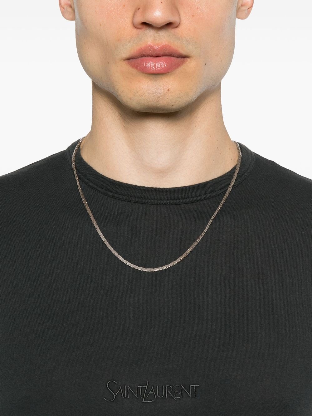 [Saint Laurent] T-shirts Short Sleeve SS25 818535YBHD21025