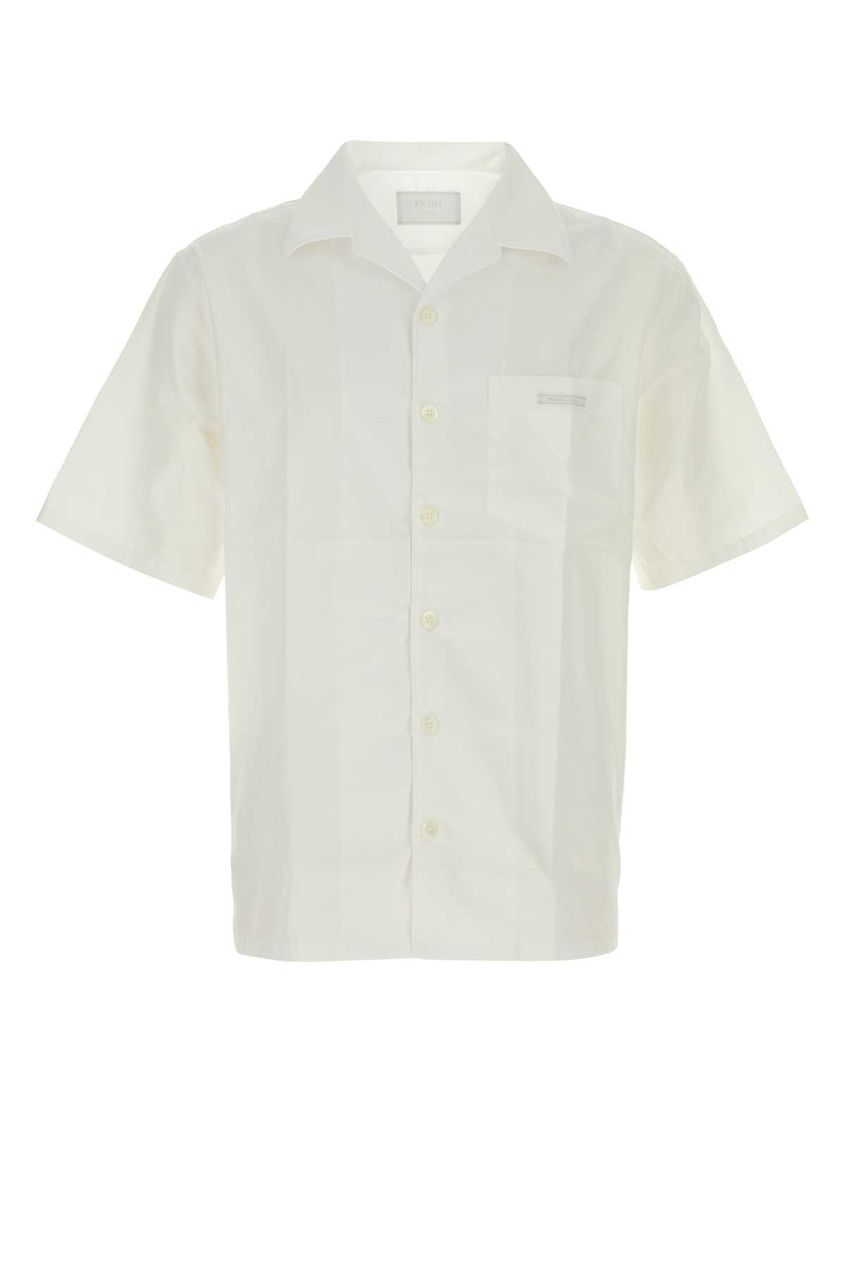 [Prada] Shirts Short Sleeve FW26 UCS524SOOO10IV F0009