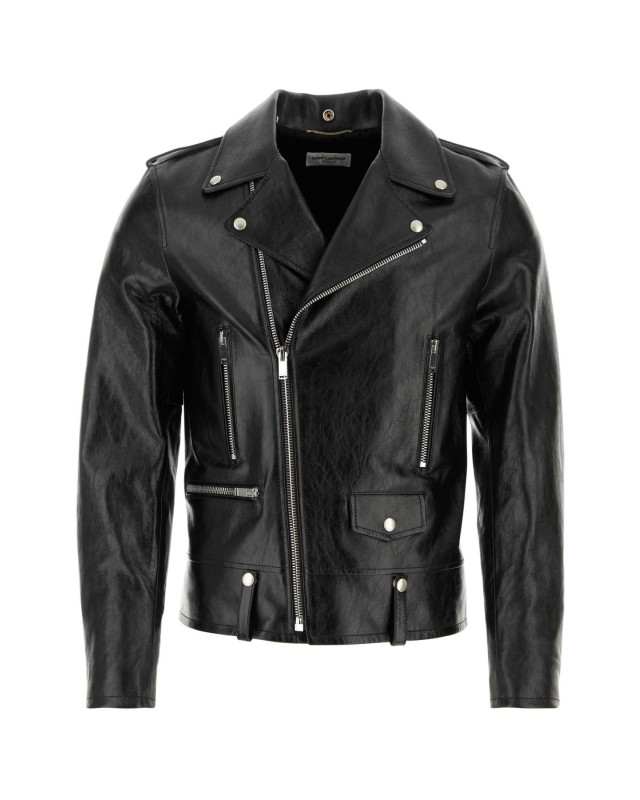 [Saint Laurent] Leather Jacket FW26 484284YC2NI 1000