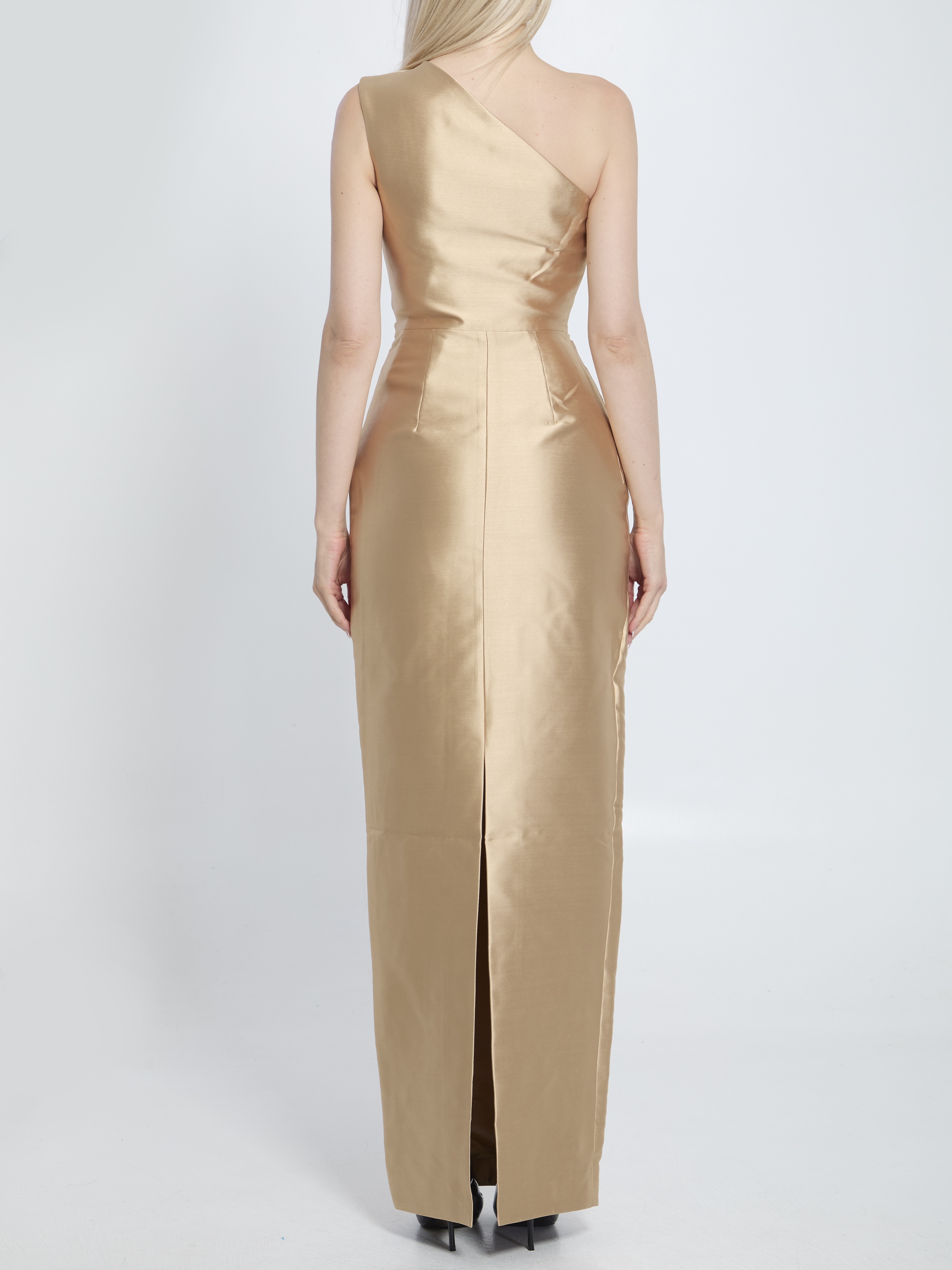 [Solace London] Long sleeve dress FW25 OS37025__CARAMEL