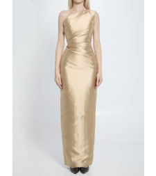 [Solace London] Long sleeve dress FW25 OS37025__CARAMEL