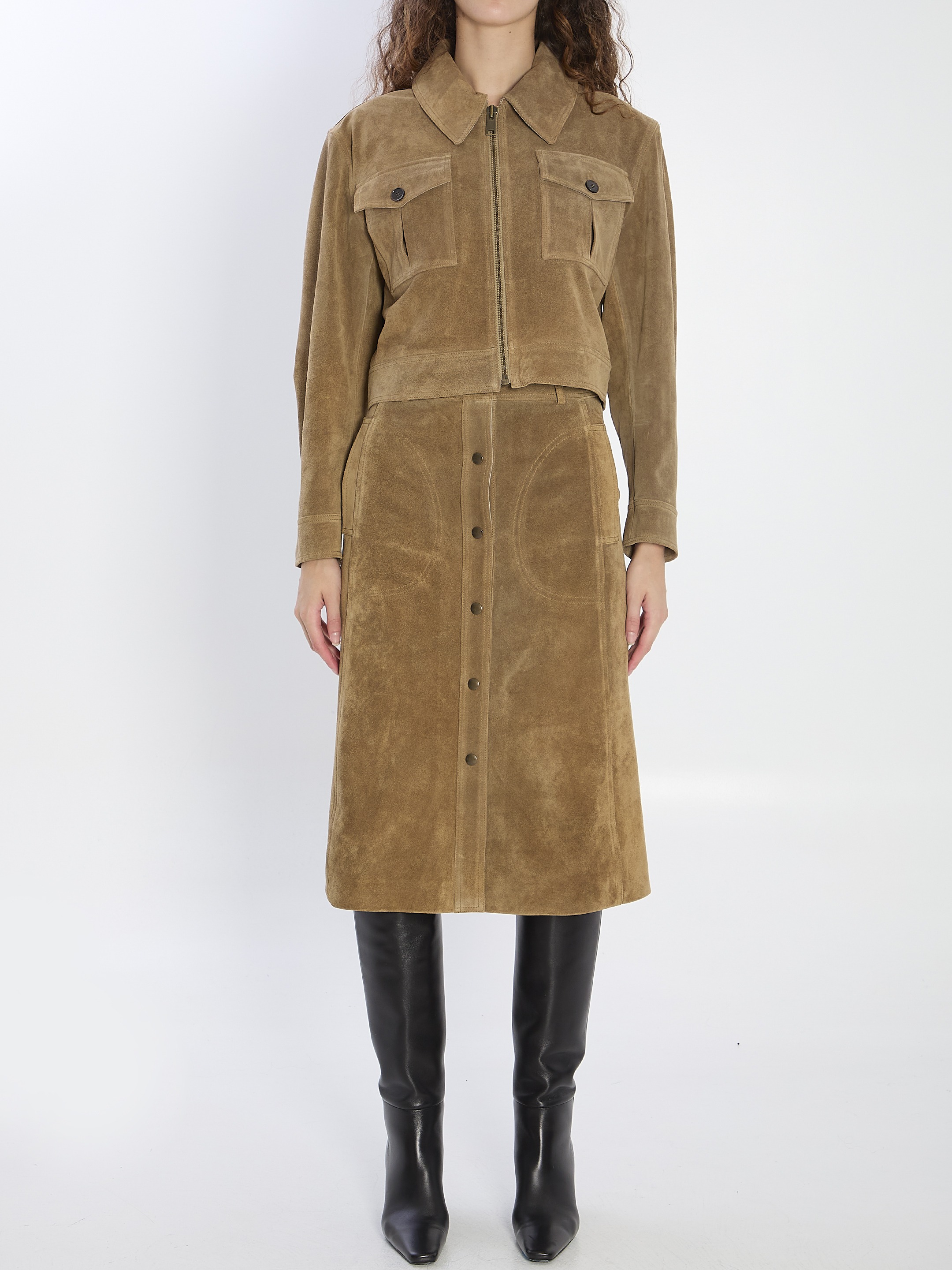 [Arma] Midi skirt FW25 008L256072__OLIVE