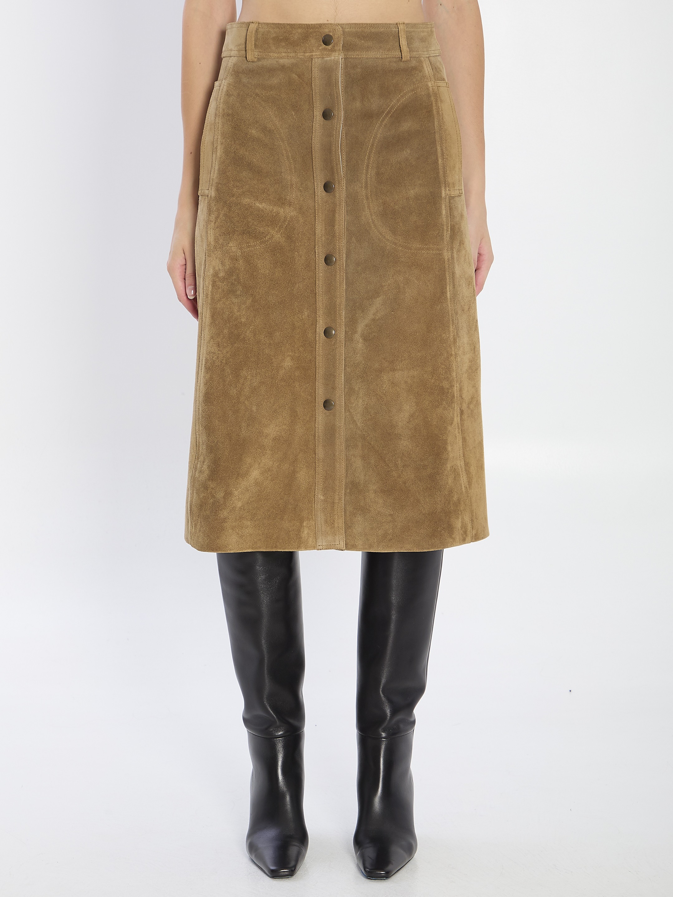 [Arma] Midi skirt FW25 008L256072__OLIVE