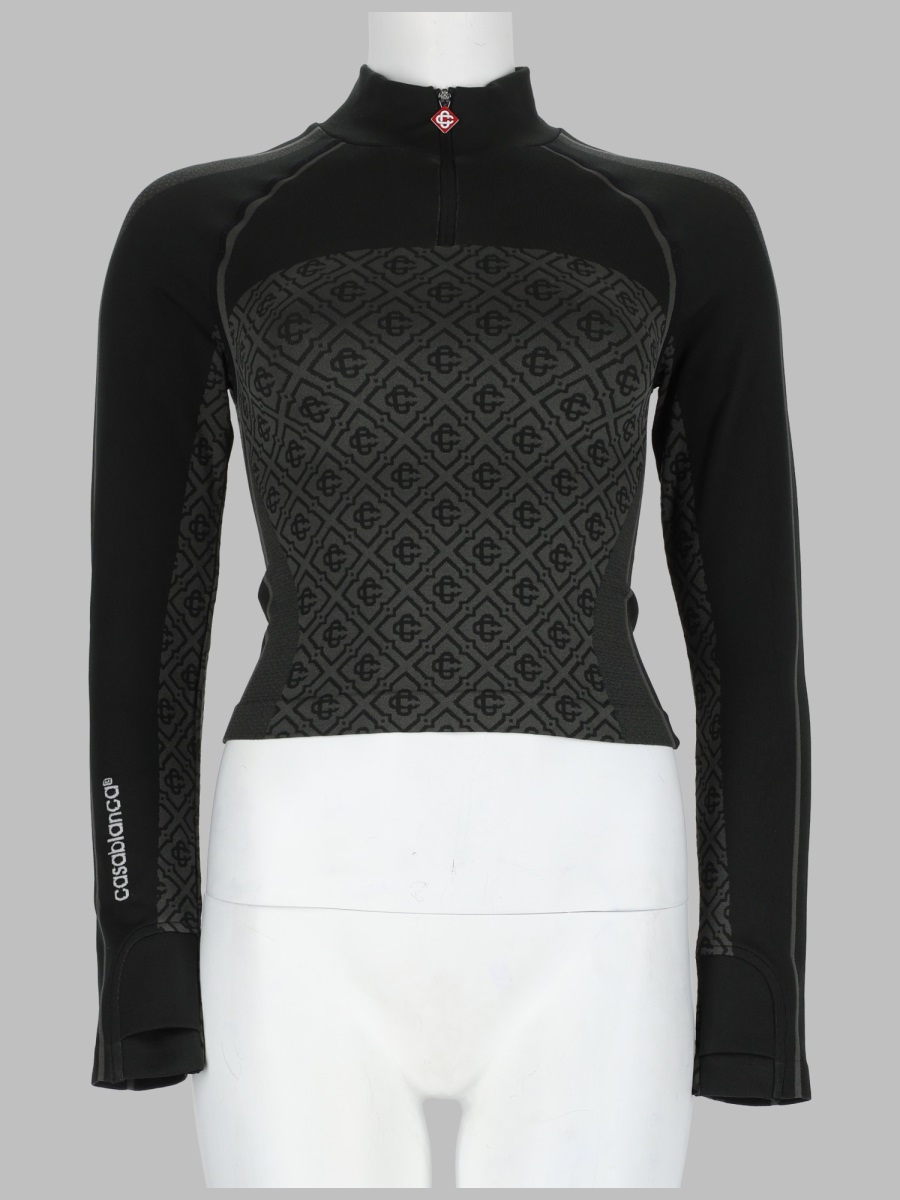 [Casablanca] Top FW26 W-PF26-ACT-068_01GREYMONOGRAM