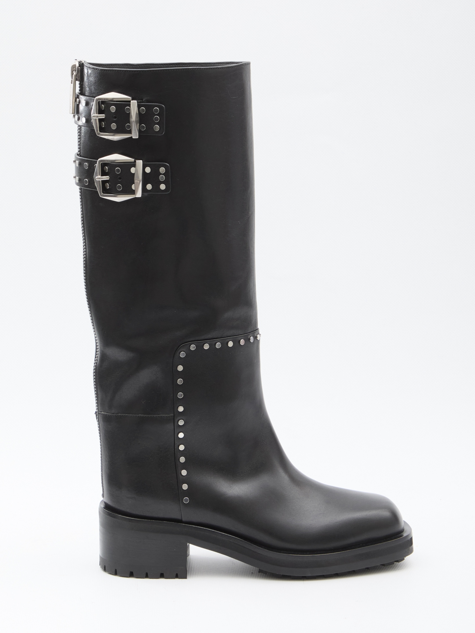[Jimmy Choo] Long Boots FW25 BROOKLYNKB50_UMJ_BLACK/SILVER