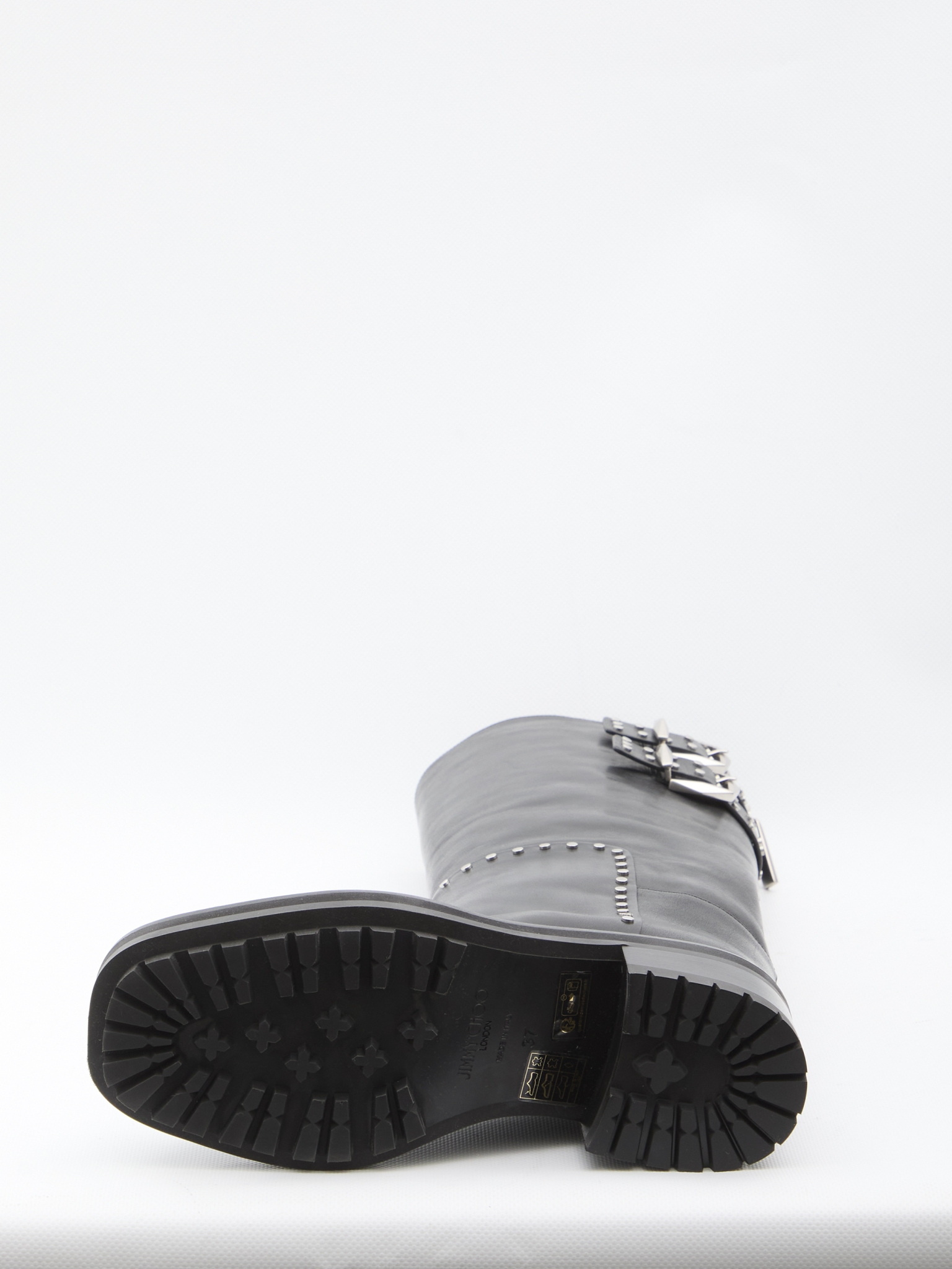 [Jimmy Choo] Long Boots FW25 BROOKLYNKB50_UMJ_BLACK/SILVER