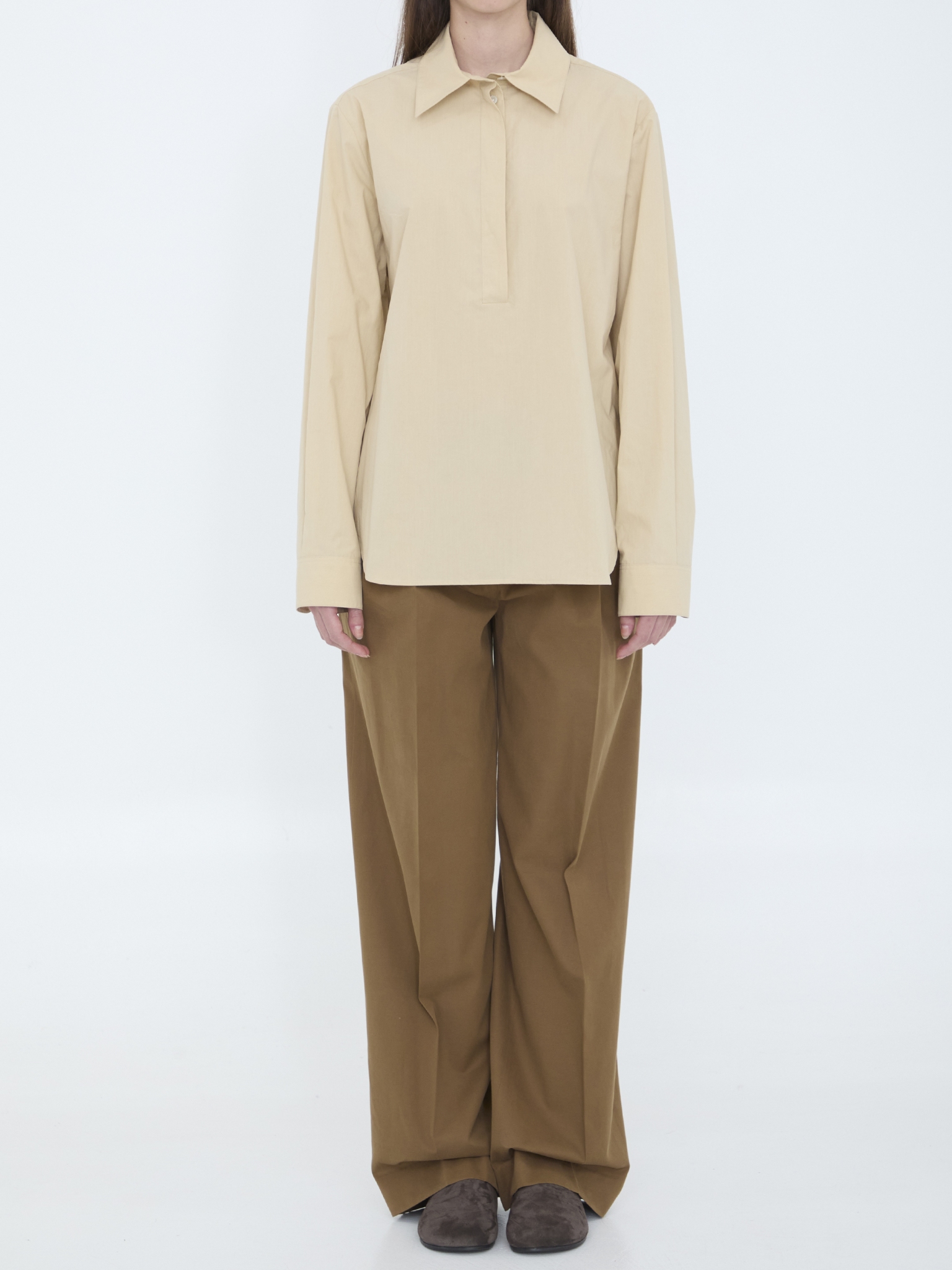 [THE ROW] Shirts Long Sleeve FW25 10303_W4075_SAN