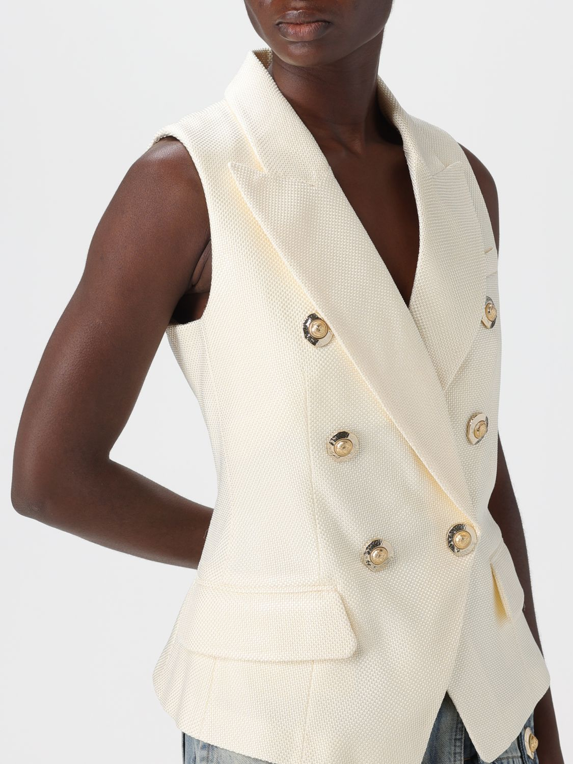 [Balmain] Vest FW25 FF1AG740VI29 0CF