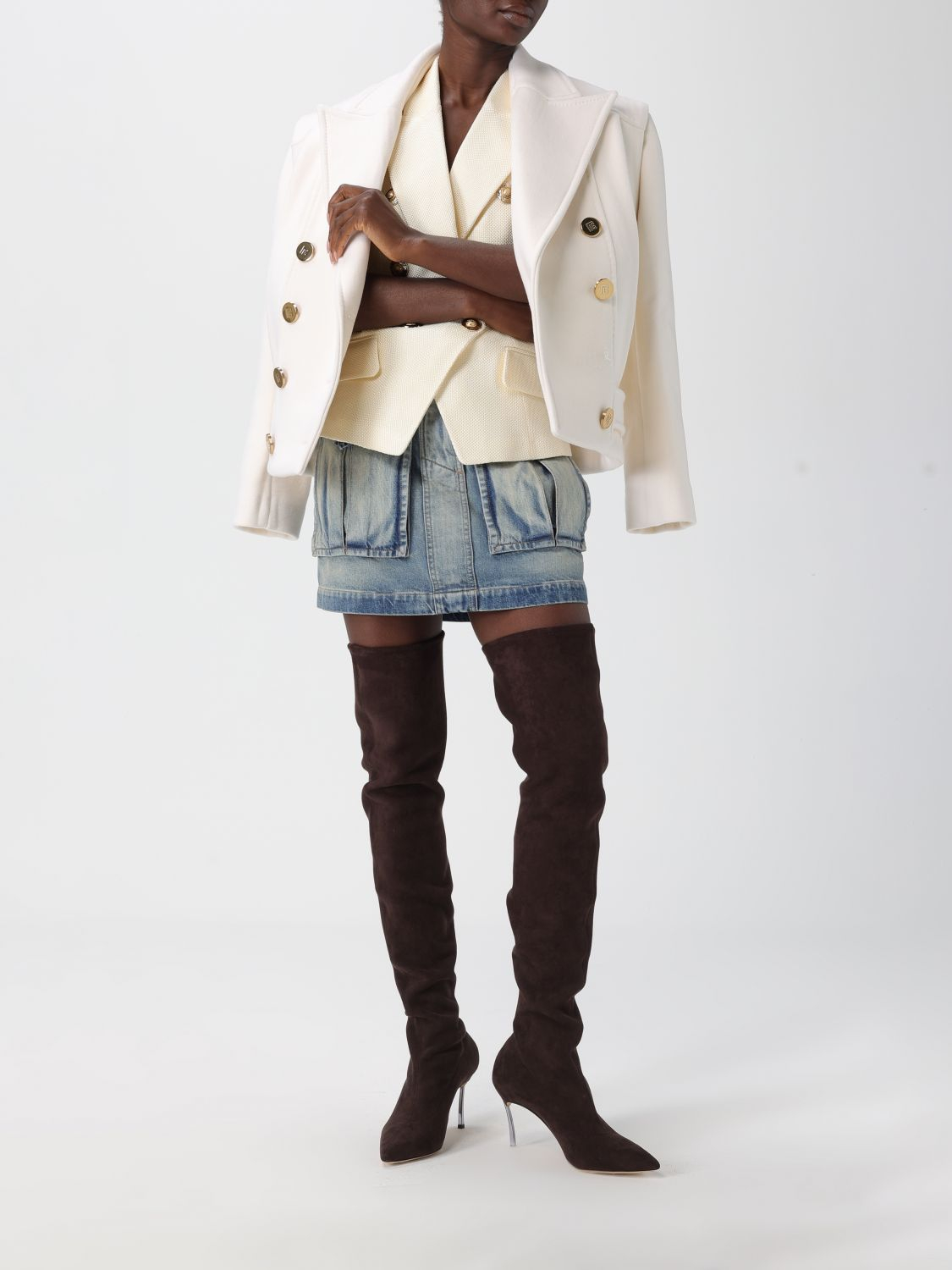 [Balmain] Vest FW25 FF1AG740VI29 0CF