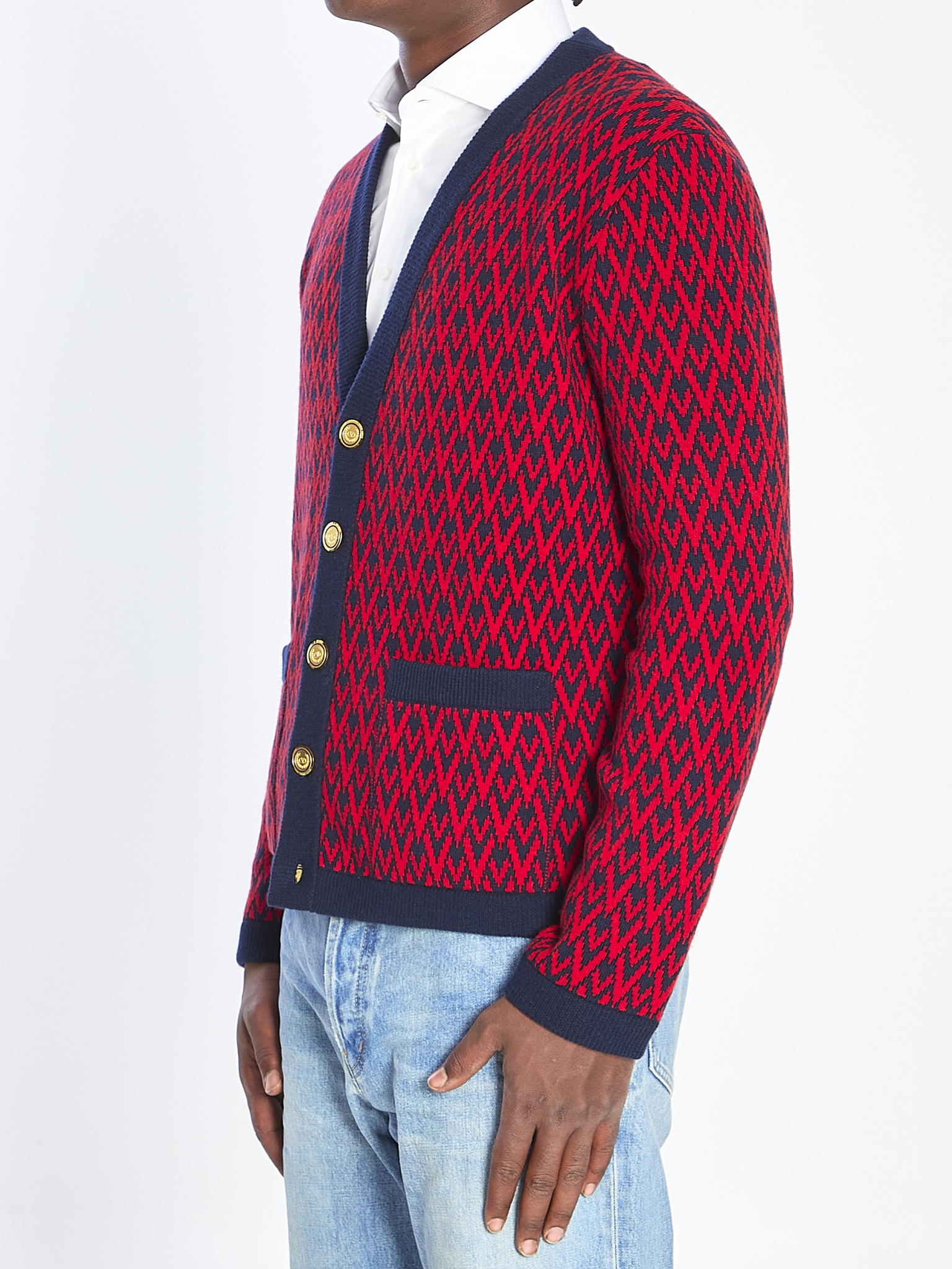 [Valentino Garavani] Cardigan FW25 7V3KA04I_AR1_BR5
