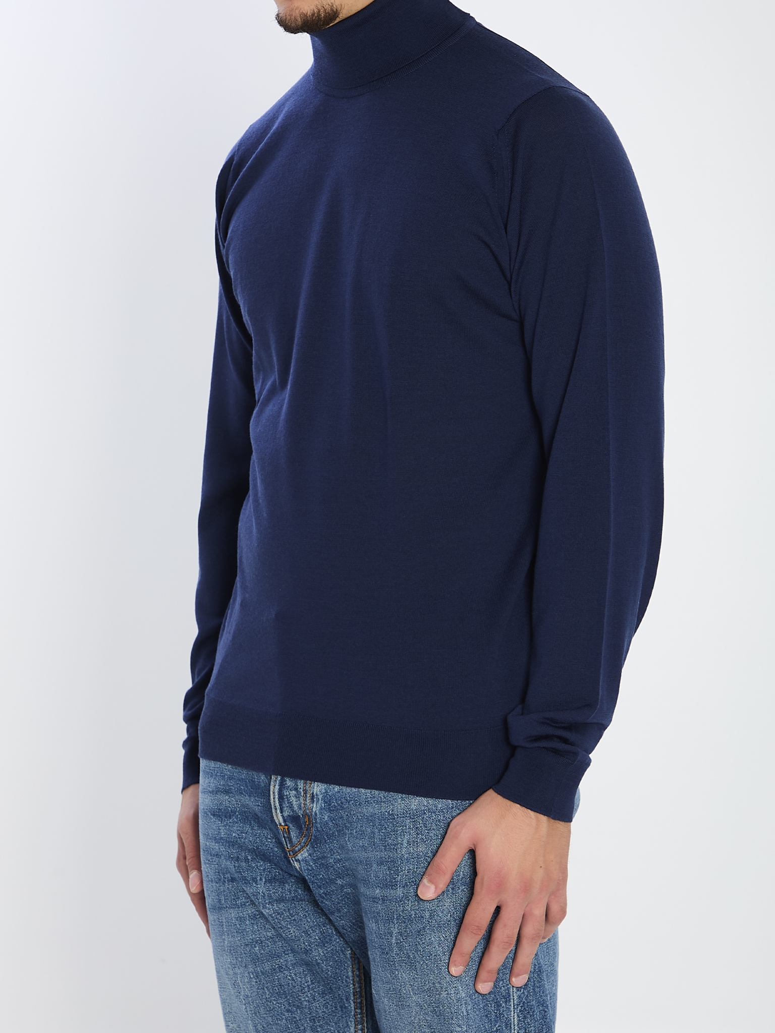 [JOHN SMEDLEY] Knitwear FW25 CHERWELL__HEMINGWAY BLUE