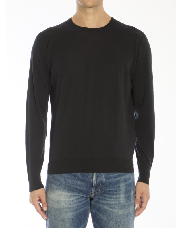[JOHN SMEDLEY] Knitwear FW25 LUNDY__BLACK