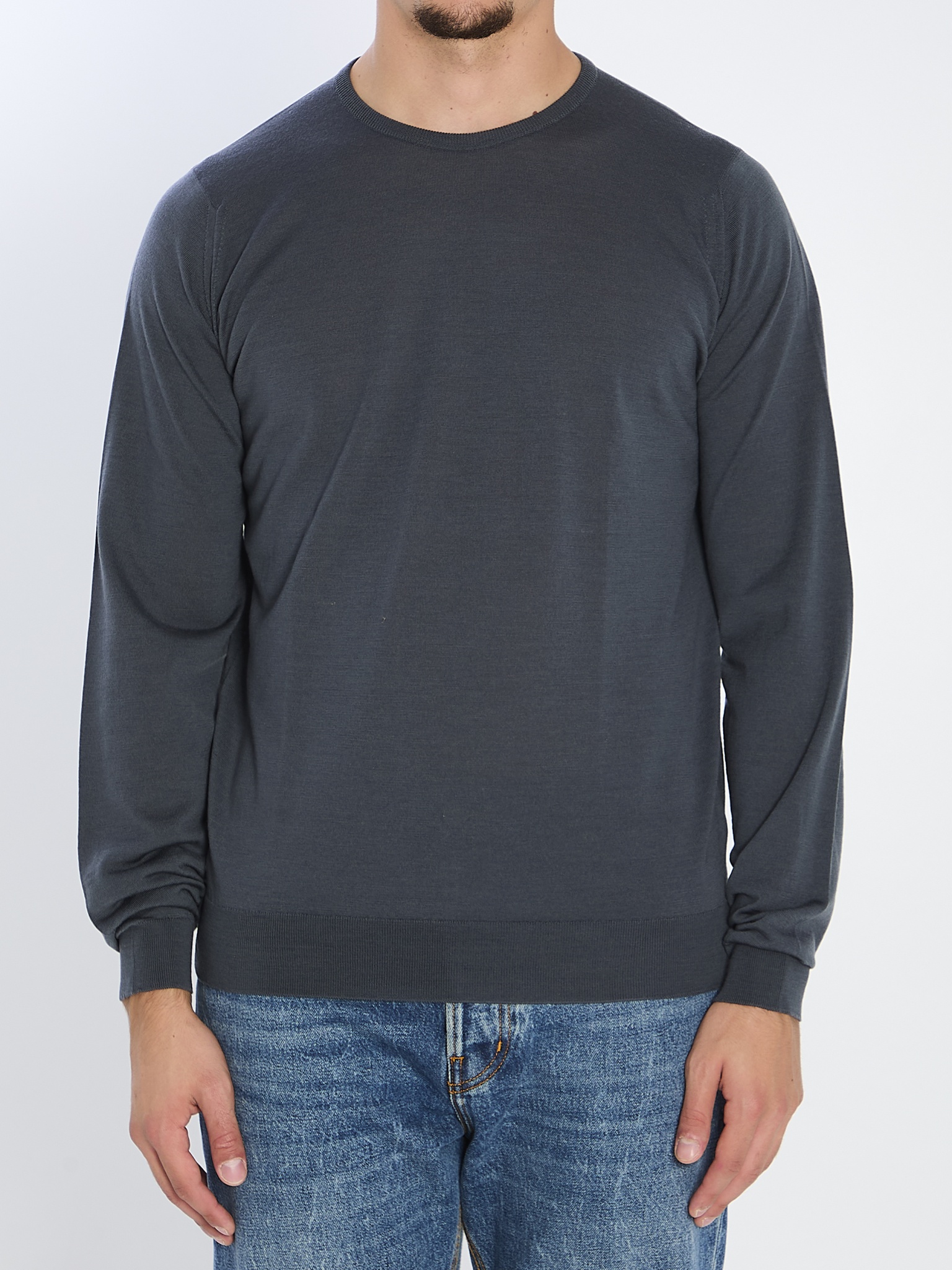 [JOHN SMEDLEY] Knitwear FW25 LUNDY__SLATE GREY