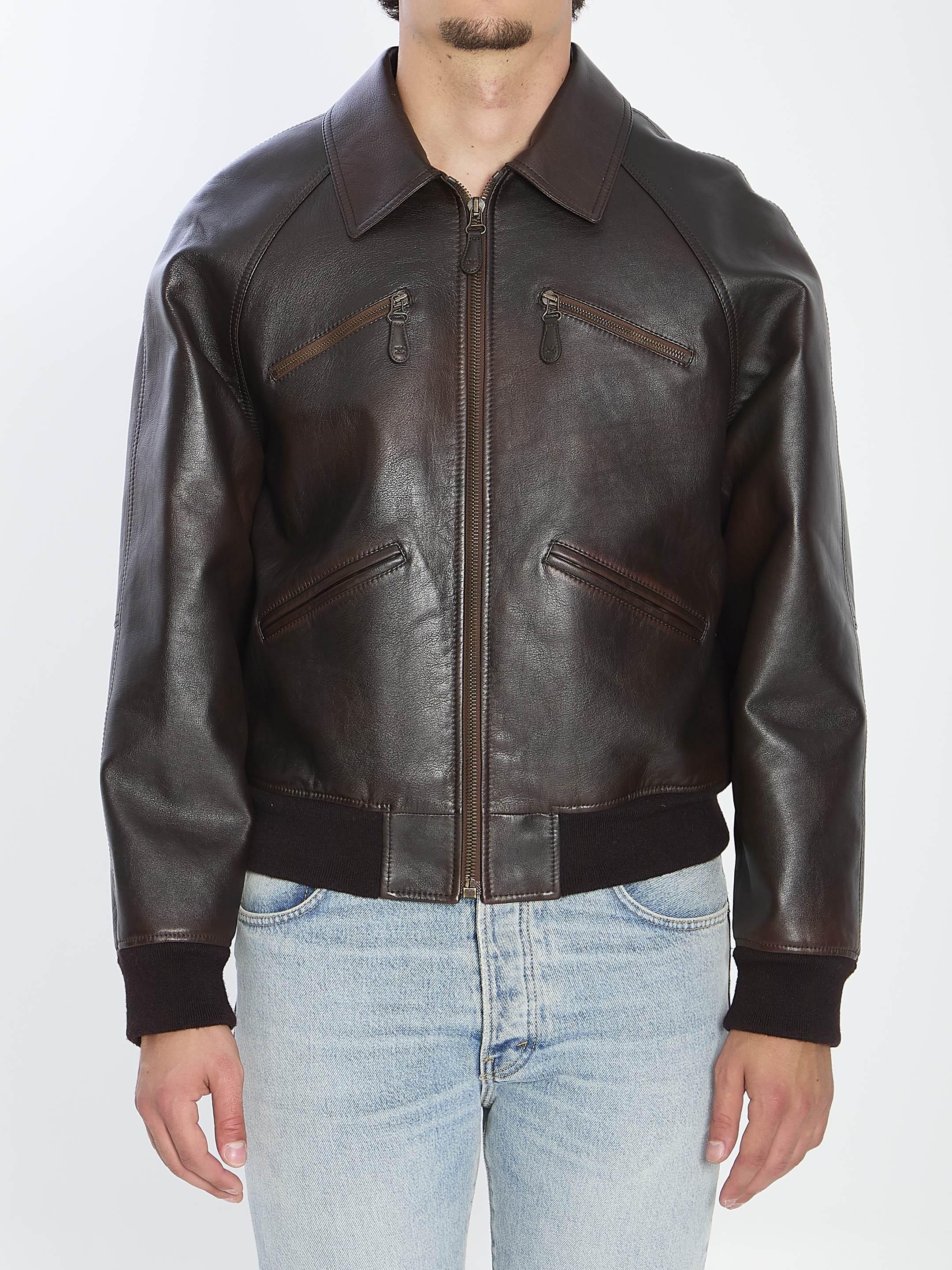 [Celine] Leather Jacket FW25 RV0QF0G58__19BA