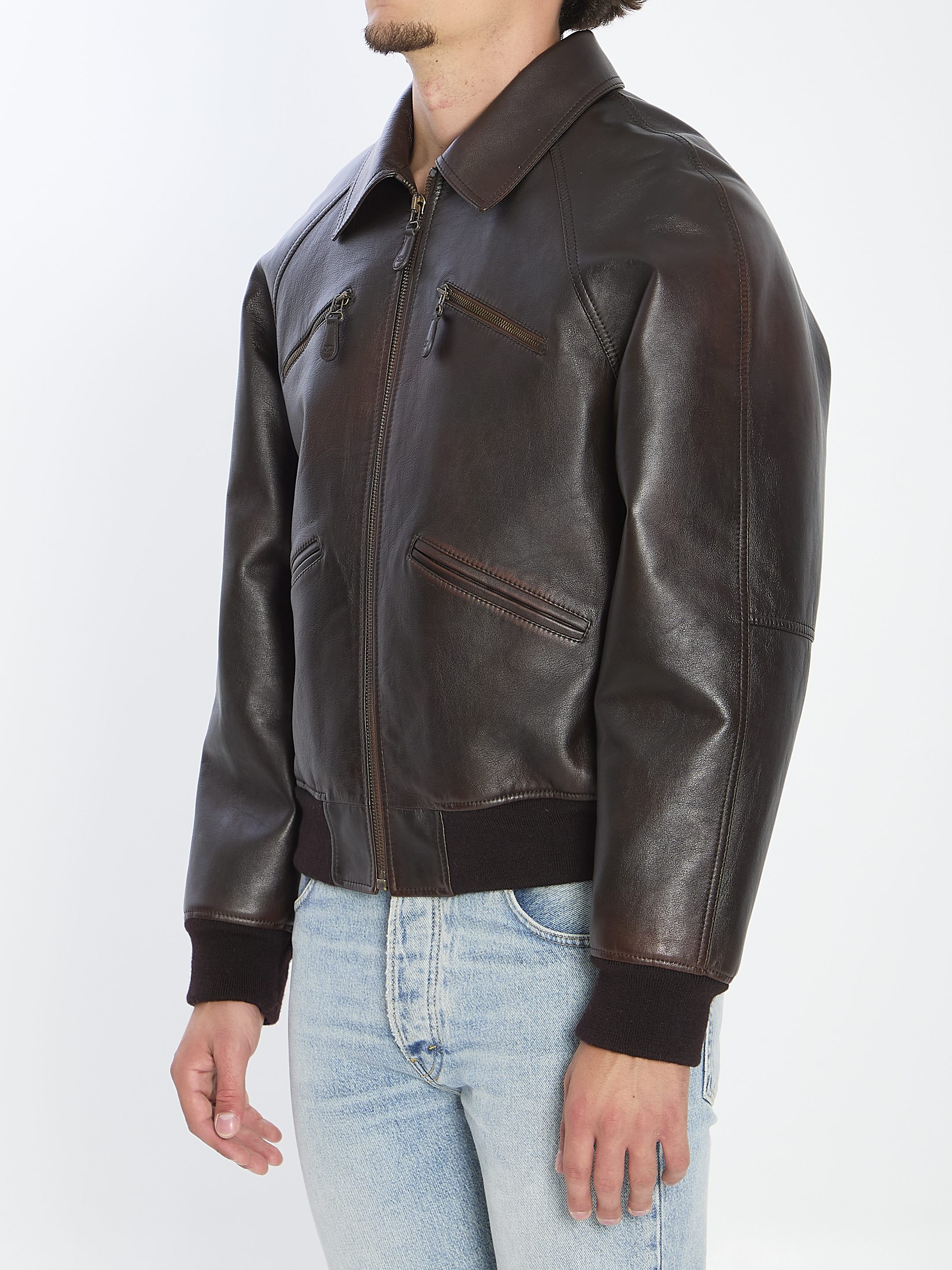 [Celine] Leather Jacket FW25 RV0QF0G58__19BA