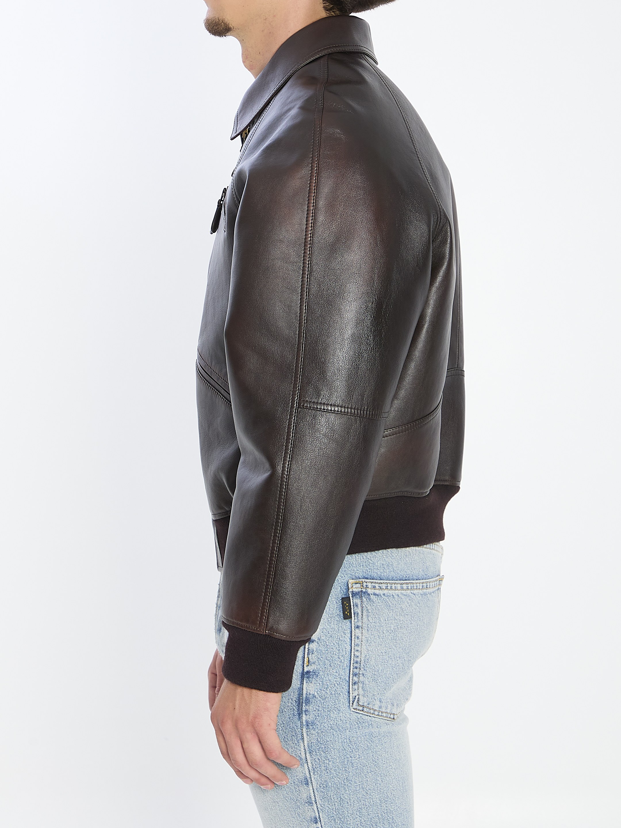 [Celine] Leather Jacket FW25 RV0QF0G58__19BA