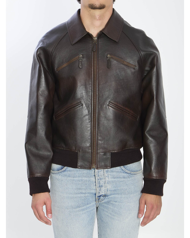 [Celine] Leather Jacket FW25 RV0QF0G58__19BA