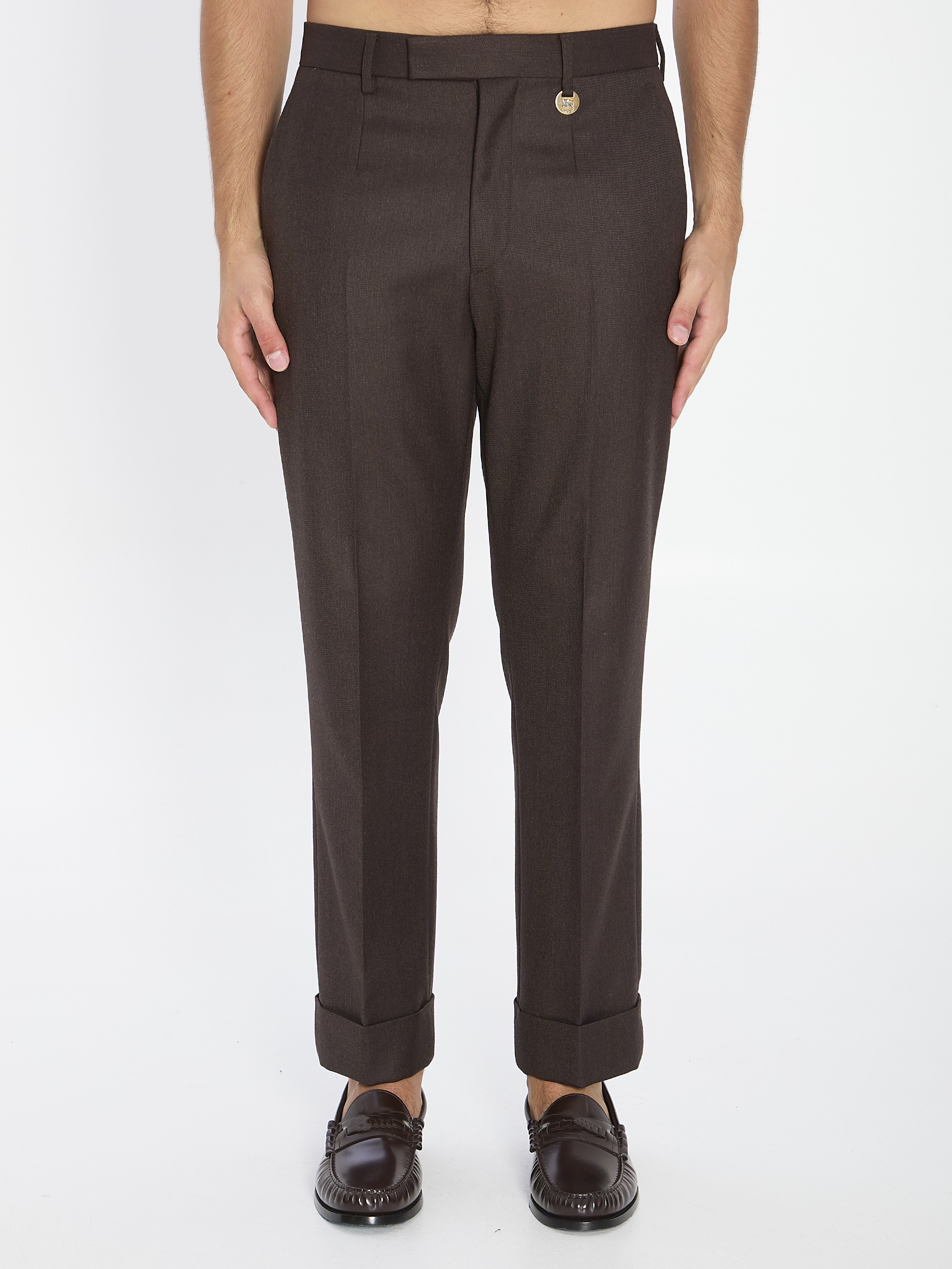 [Burberry] Trousers FW25 8115552__BROWN