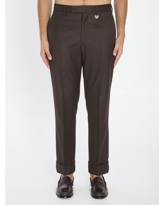 [Burberry] Trousers FW25 8115552__BROWN
