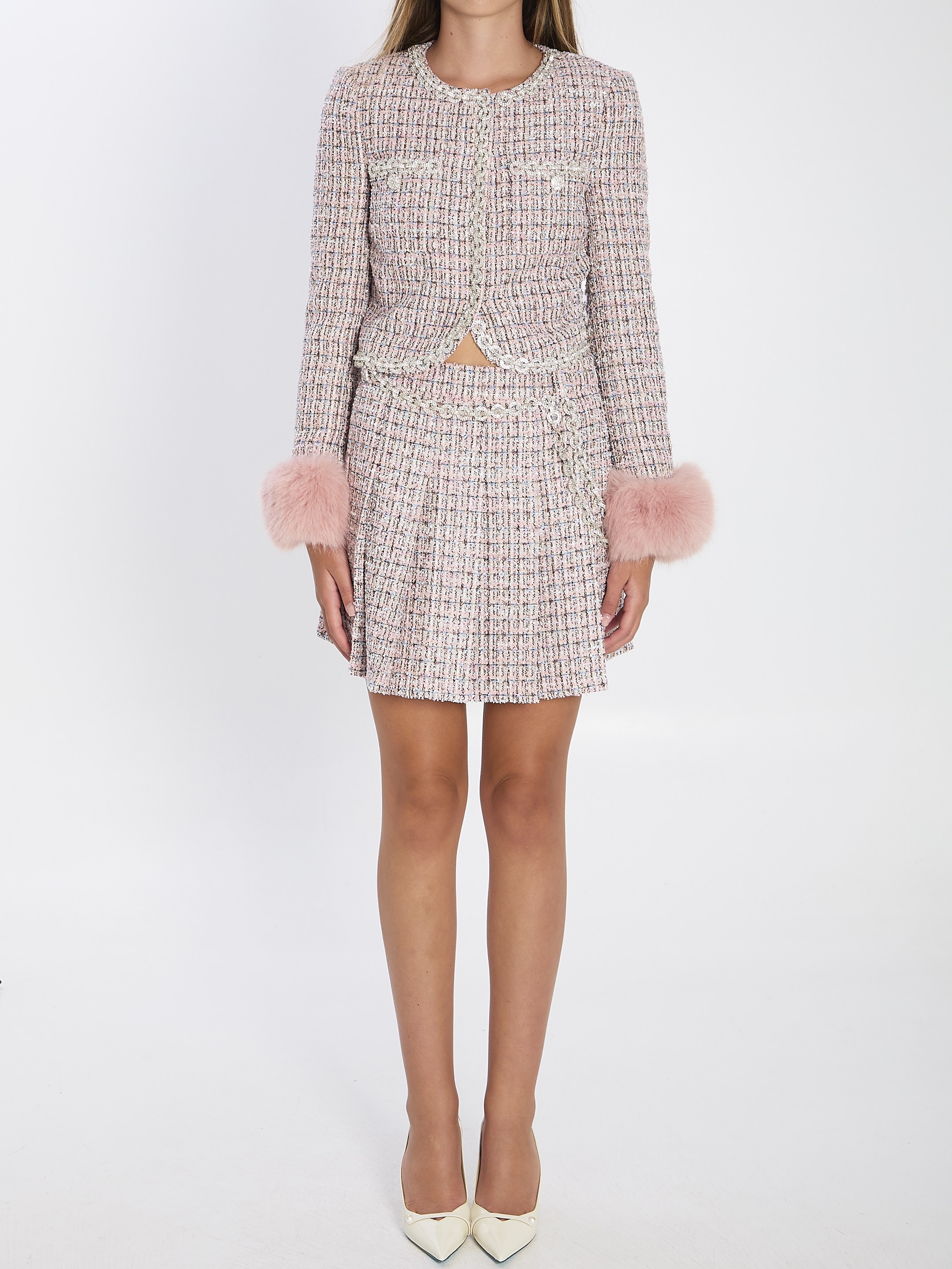 [SELF PORTRAIT] Mini skirt FW25 AW25048SKA__PINK