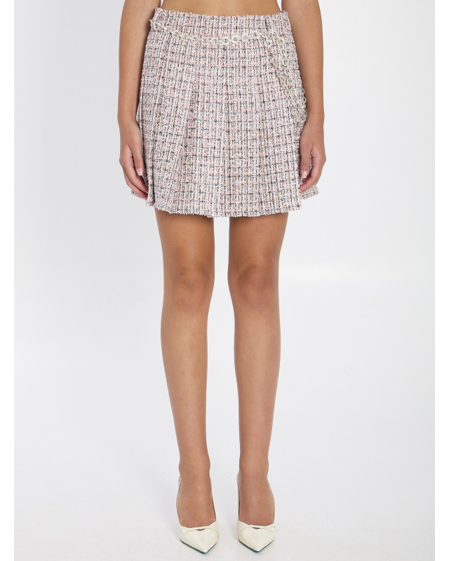 [SELF PORTRAIT] Mini skirt FW25 AW25048SKA__PINK