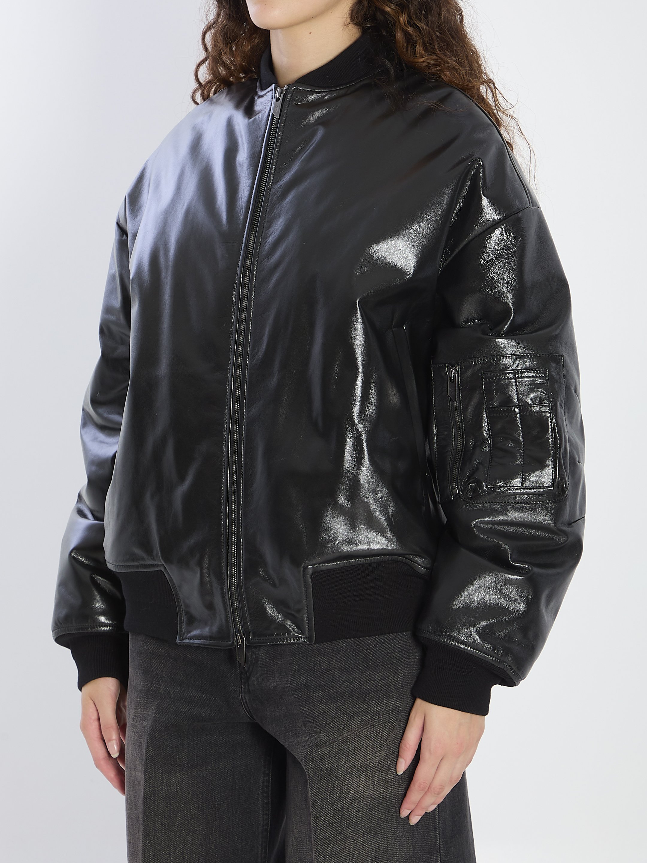[SALVATORE SANTORO] Leather Jacket FW25 49071__BLACK