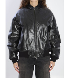 [SALVATORE SANTORO] Leather Jacket FW25 49071__BLACK