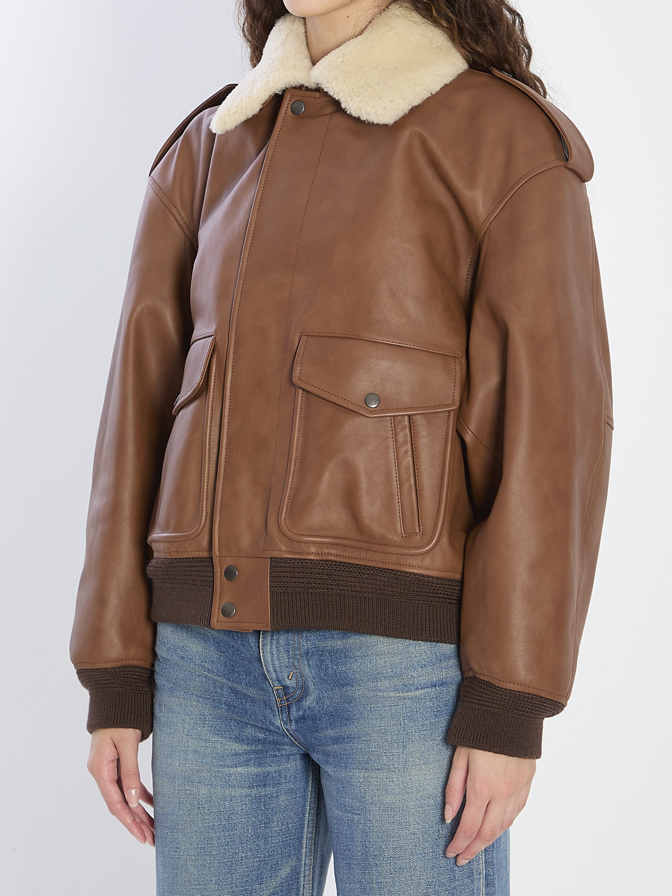 [Saint Laurent] Leather Jacket FW25 843525_YCTE2_2146