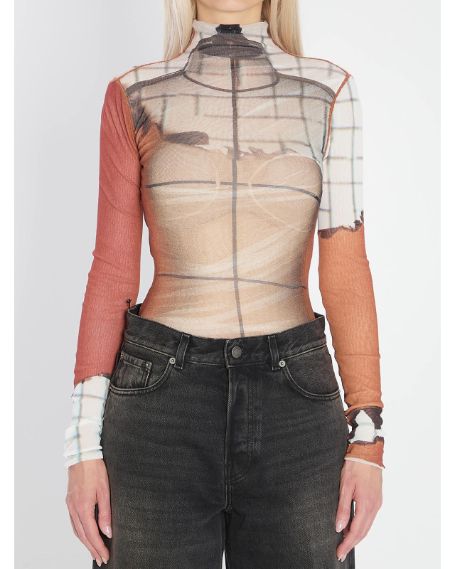 [JEAN PAUL GAULTIER] T-shirts Long Sleeve FW25 W-TO308_M003P_150100