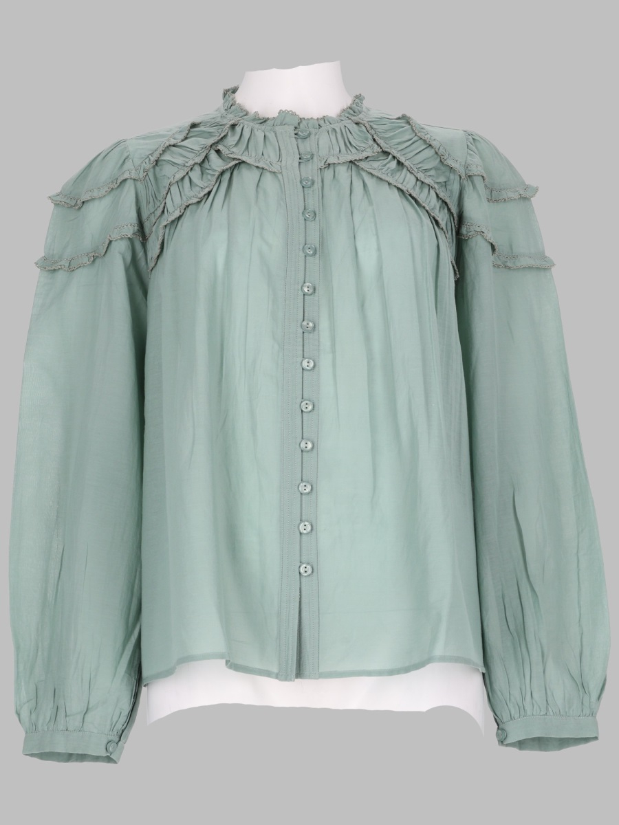[Marant Etoile] Shirts Long Sleeve FW26 HT0681FB_B3J04E60SE