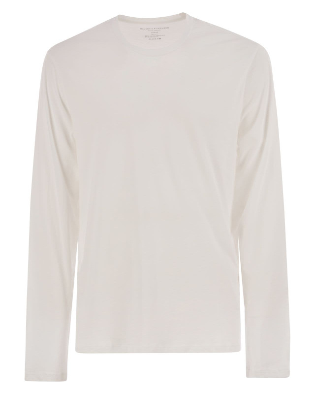 [Majestic] T-shirts Long Sleeve SS25 S25M090HTS020 001
