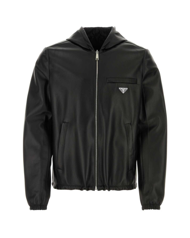 [Prada] Leather Jacket FW26 UPW281SOOO038 F0002