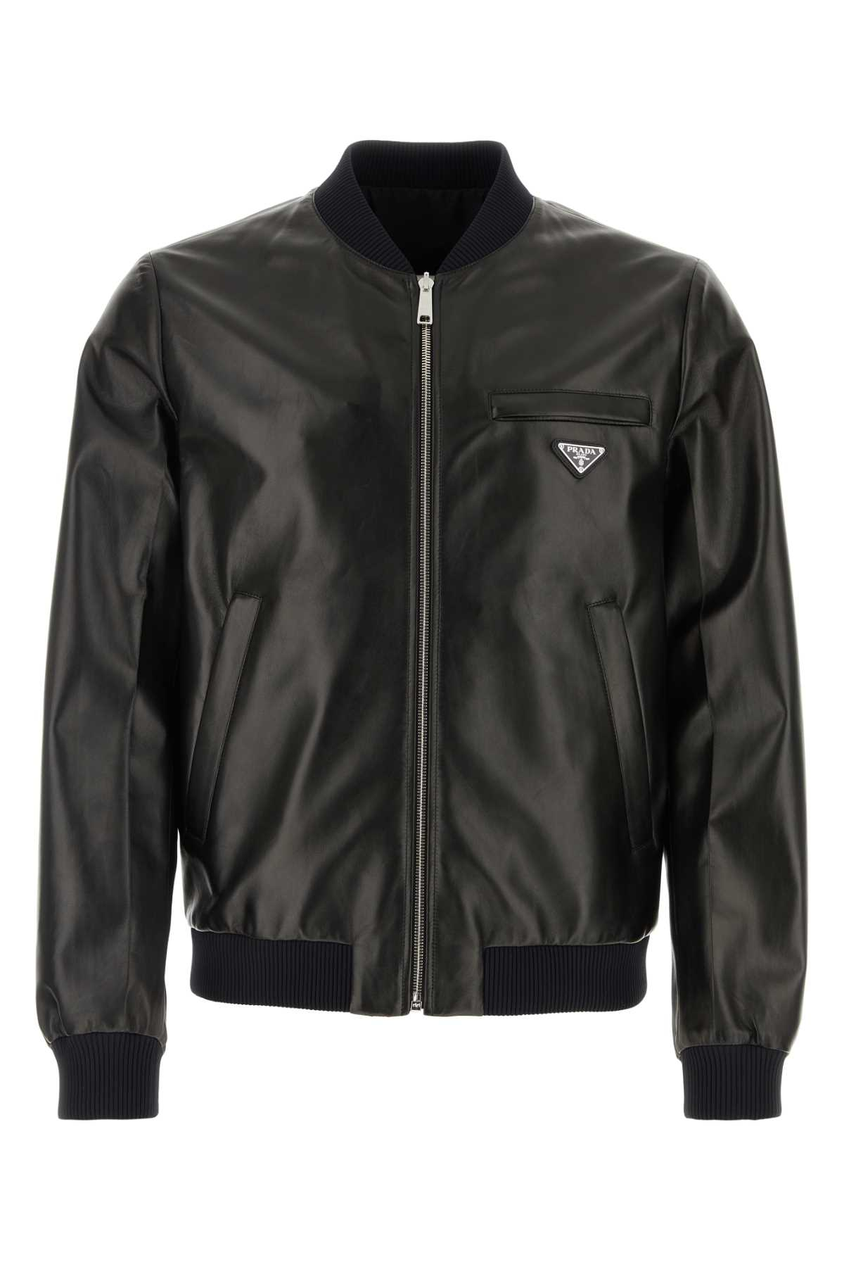 [Prada] Leather Jacket FW26 UPW280SOOO038 F0002