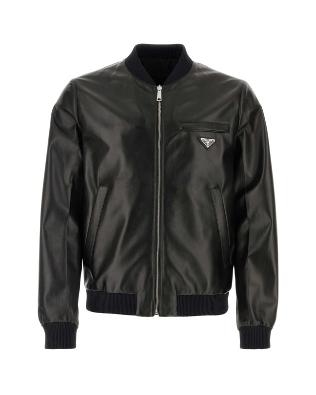 [Prada] Leather Jacket FW26 UPW280SOOO038 F0002
