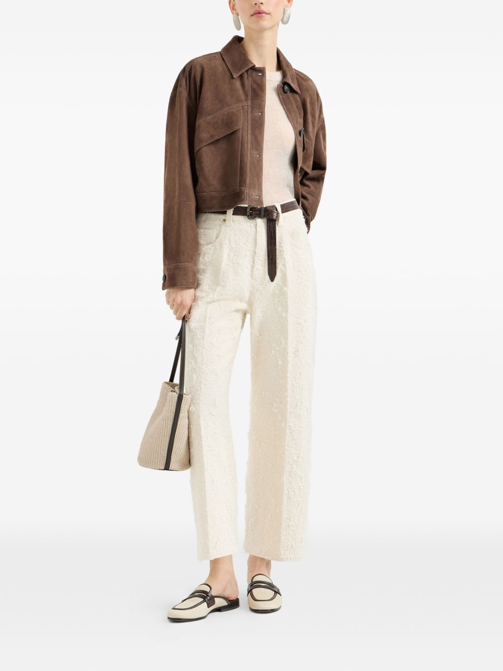 [Brunello Cucinelli] Leather Jacket SS26 MPCAI7802C4219