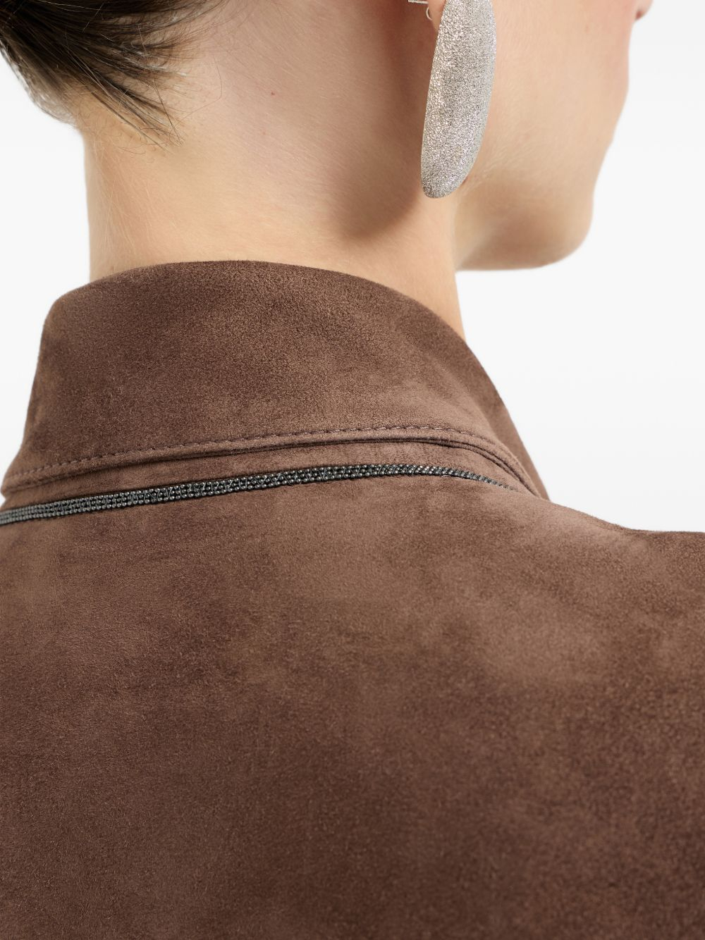 [Brunello Cucinelli] Leather Jacket SS26 MPCAI7802C4219