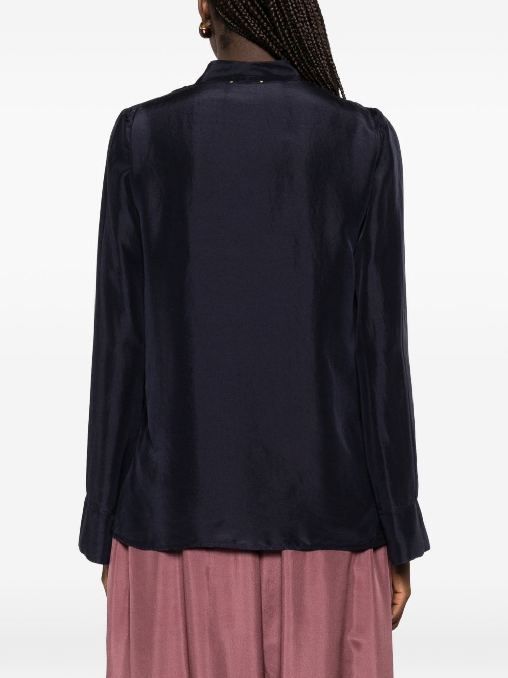 [Forte Forte] Shirts Long Sleeve SS26 14859MYSHIRTMIDNIGHT