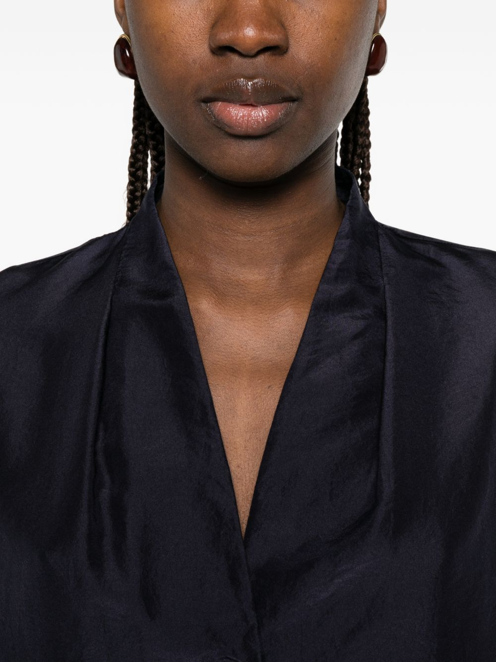 [Forte Forte] Shirts Long Sleeve SS26 14859MYSHIRTMIDNIGHT