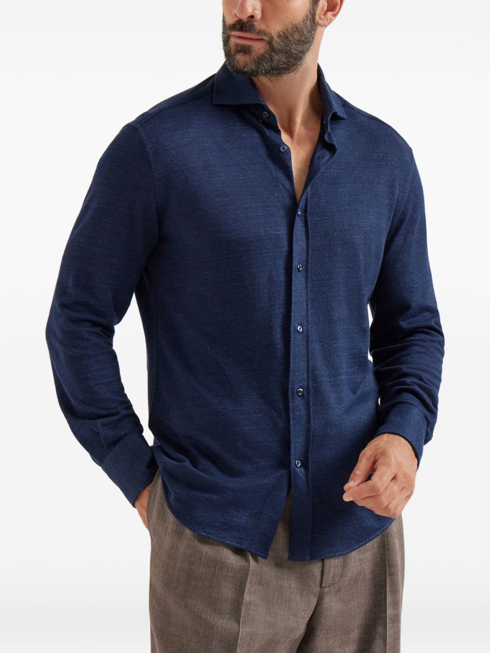 [Brunello Cucinelli] Shirts Long Sleeve SS26 MR8276686C006