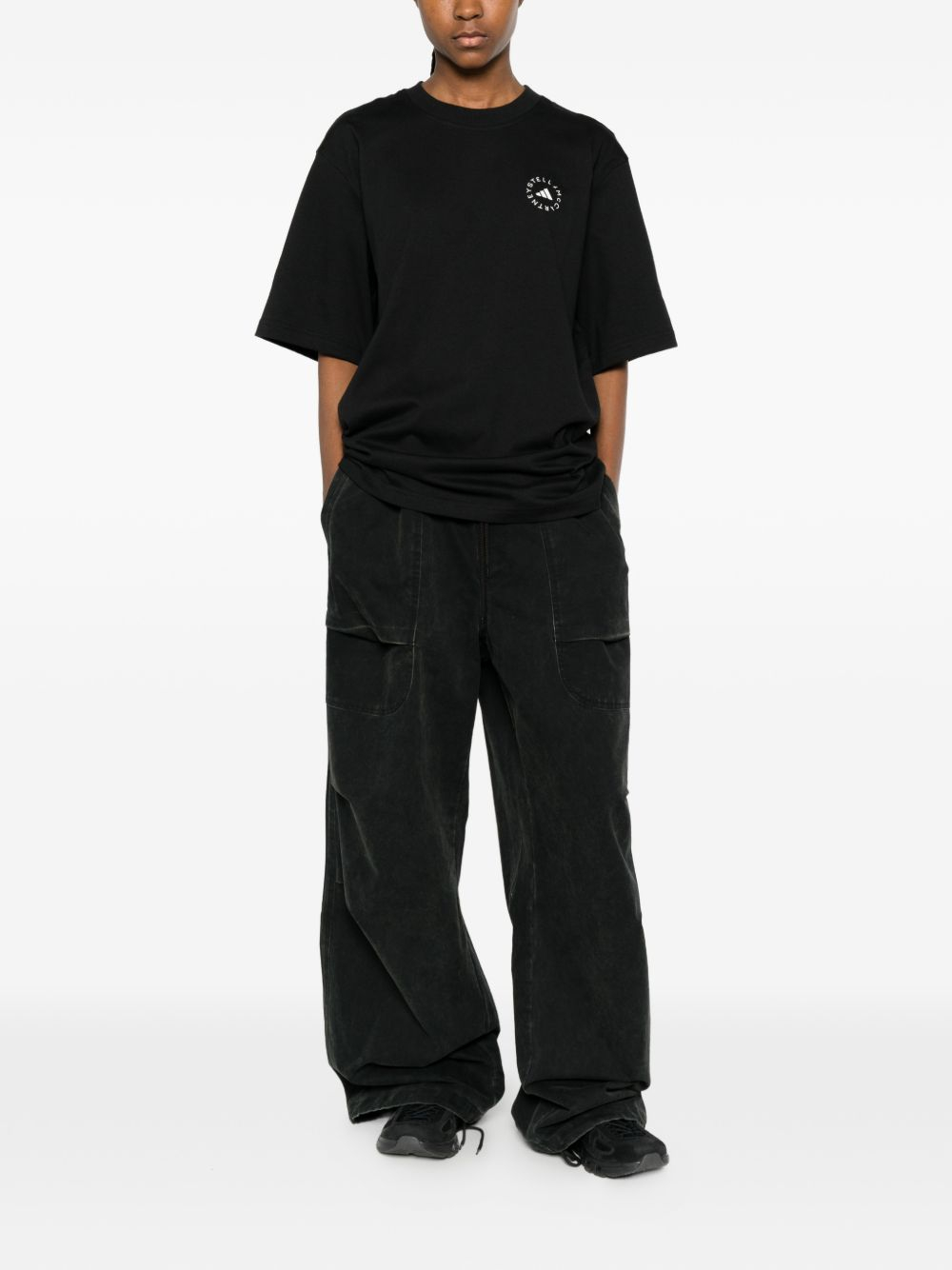[Adidas By Stella McCartney] T-shirts Short Sleeve SS26 KA9549BLACK