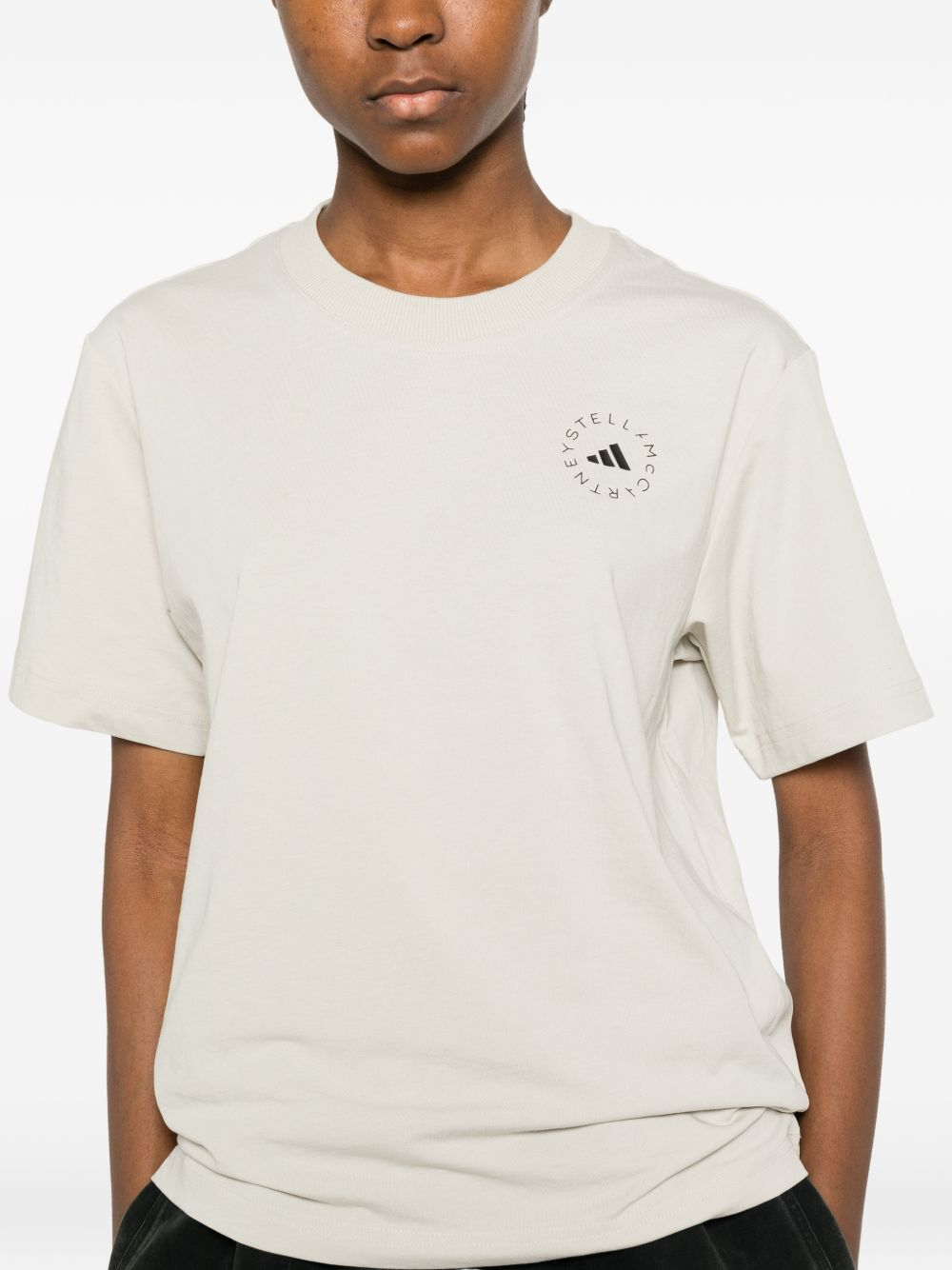 [Adidas By Stella McCartney] T-shirts Short Sleeve SS26 JZ0691GOBI/BLACK