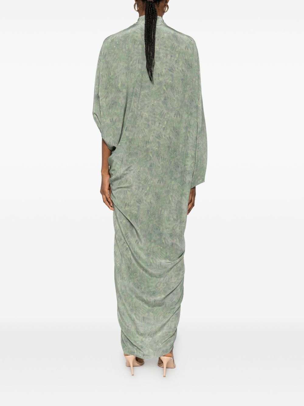 [Cortana] Long sleeve dress SS26 A3595/8FOLLIAGEPRINT